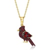 image:imageRossSimons 060 ct tw Garnet Cardinal Pendant Necklace in 18kt Gold Over Sterling 18 inches