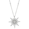 image:imageRossSimons 075 ct tw Diamond Starburst Necklace in Sterling SilverDiamond