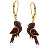 image:imageRossSimons 080 ct tw Garnet Cardinal Drop Earrings in 18kt Gold Over Sterling