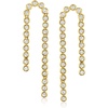 image:imageRossSimons 100 ct tw BezelSet Diamond Beaded Drop Earrings in 18kt Gold Over Sterling