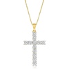 image:imageRossSimons 100 ct tw Diamond Cross Pendant Necklace in 14kt Yellow GoldDiamond