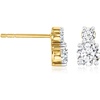 image:imageRossSimons 100 ct tw LabGrown Diamond 2Stone Earrings in 18kt Gold Over Sterling