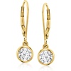 image:imageRossSimons 100 ct tw LabGrown Diamond Drop Earrings in 18kt Gold Over Sterling
