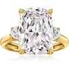 image:imageRossSimons 1030 ct tw CZ Ring in 18kt Gold Over SterlingCubic Zirconia