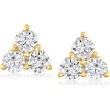 image:imageRossSimons 130 ct tw CZ 3Stone Earrings in 18kt Gold Over Sterling
