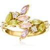 image:imageRossSimons 140 ct tw MultiGemstone Ring in 18kt Gold Over SterlingAmethyst