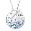 image:imageRossSimons 140 ct tw Scattered MultiGemstone Toggle Necklace in Sterling Silveriolite