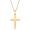 image:imageRossSimons 14kt Yellow Gold Cross Pendant Necklace180 Inches