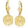 image:imageRossSimons 14kt Yellow Gold Sand Dollar Drop Earrings