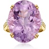 image:imageRossSimons 1600 Carat Amethyst Ring With Diamonds in 14kt Yellow GoldAmethyst