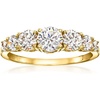 image:imageRossSimons 170 ct tw Graduated CZ Ring in 18kt Gold Over SterlingCubic Zirconia