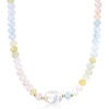 image:imageRossSimons 17500 ct tw Multicolored Beryl and 1314mm Cultured Baroque Pearl Necklace With 18kt Gold Over Sterling 18 inches