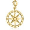 image:imageRossSimons 18kt Gold Over Sterling Compass Charm
