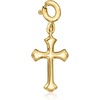 image:imageRossSimons 18kt Gold Over Sterling Cross Charm