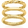 image:imageRossSimons 18kt Gold Over Sterling Jewelry Set 3 Polished RingsNo Gemstone