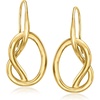 image:imageRossSimons 18kt Gold Over Sterling Knot Drop Earrings