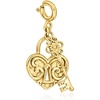 image:imageRossSimons 18kt Gold Over Sterling Ornamental Heart Lock and Key Charm