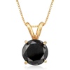 image:imageRossSimons 300 Carat Black Diamond Solitaire Necklace in 14kt Yellow GoldDiamond