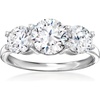 image:imageRossSimons 300 ct tw CZ 3Stone Ring in Sterling SilverCubic Zirconia