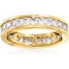 image:imageRossSimons 300 ct tw CZ Eternity Band in 18kt Yellow Gold Over Sterling SilverCubic Zirconia