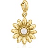 image:imageRossSimons 335mm Cultured Pearl Sunflower Charm in 18kt Gold Over Sterling