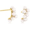 image:imageRossSimons 34mm Cultured Pearl Cluster Earrings in 18kt Gold Over Sterling