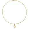 image:imageRossSimons 3510mm Cultured Pearl and 20 ct tw LabGrown Diamond Pendant Necklace in 18kt Gold Over Sterling20 Inches