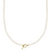 image:imageRossSimons 354mm Cultured Pearl CharmCompatible Toggle Necklace in 18kt Gold Over SterlingNo Gemstone