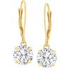 image:imageRossSimons 400 ct tw CZ Drop Earrings in 14kt Yellow Gold