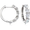 image:imageRossSimons 510 ct tw CZ Hoop Earrings in Sterling Silver