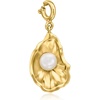 image:imageRossSimons 555mm Cultured Pearl Oyster Shell Charm in 18kt Gold Over Sterling
