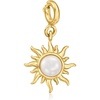 image:imageRossSimons 555mm Cultured Pearl Sun Charm in 18kt Gold Over Sterling