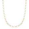 image:imageRossSimons 89mm Cultured Oval Pearl Necklace With 14kt Yellow Gold160 Inches