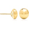 image:imageRossSimons 8mm 14kt Yellow Gold Flattened Bead Stud Earrings