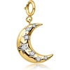 image:imageRossSimons Diamond Moon and Stars Charm in 18kt Gold Over Sterling