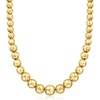 image:imageRossSimons Italian 1016mm 18kt Gold Over Sterling Graduated Bead NecklaceNo Gemstone