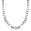 image:imageRossSimons Italian 1016mm Sterling Silver Graduated Bead NecklaceNo Gemstone