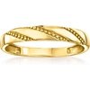 image:imageRossSimons Italian 10kt Yellow Gold Beaded Stripe RingNo Gemstone