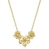 image:imageRossSimons Italian 10kt Yellow Gold Flower Necklace 16 inches