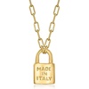 image:imageRossSimons Italian 18kt Gold Over Sterling Made in Italy Lock NecklaceNo Gemstone