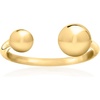 image:imageRossSimons Italian 18kt Gold Over Sterling OpenSpace Bead RingNo Gemstone