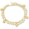 image:imageRossSimons Italian 18kt Gold Over Sterling Star Drop Bracelet 7 inches