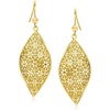 image:imageRossSimons Italian 18kt Gold Over Sterling Twisted Floral Drop Earrings