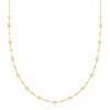 image:imageRossSimons Italian 18kt Yellow Gold Bead Station Necklace 18 inches