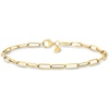 image:imageRossSimons Italian 18kt Yellow Gold Paper Clip Link Braceletno gemstone