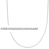 image:imageRossSimons Italian 1mm Sterling Silver BoxChain NecklaceNo Gemstone