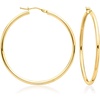 image:imageRossSimons Italian 2mm 10kt Yellow Gold Hoop Earrings