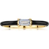 image:imageRossSimons Italian 30 Carat CZ and Black Enamel Ring in 18kt Gold Over SterlingCubic Zirconia