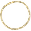 image:imageRossSimons Italian 35mm 18kt Gold Over Sterling FigaroLink Anklet 10 inches