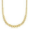 image:imageRossSimons Italian 410mm 18kt Gold Over Sterling Graduated Bead NecklaceNo Gemstone